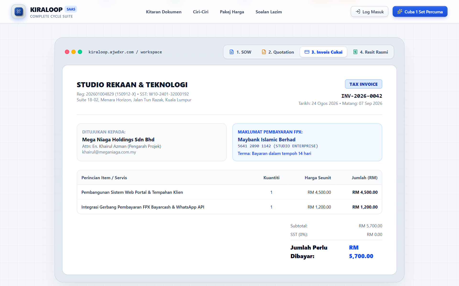 Quotation & Invoice Workflow